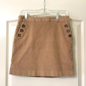 tan corduroy skirt